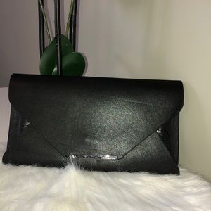 BCBG black night clutch